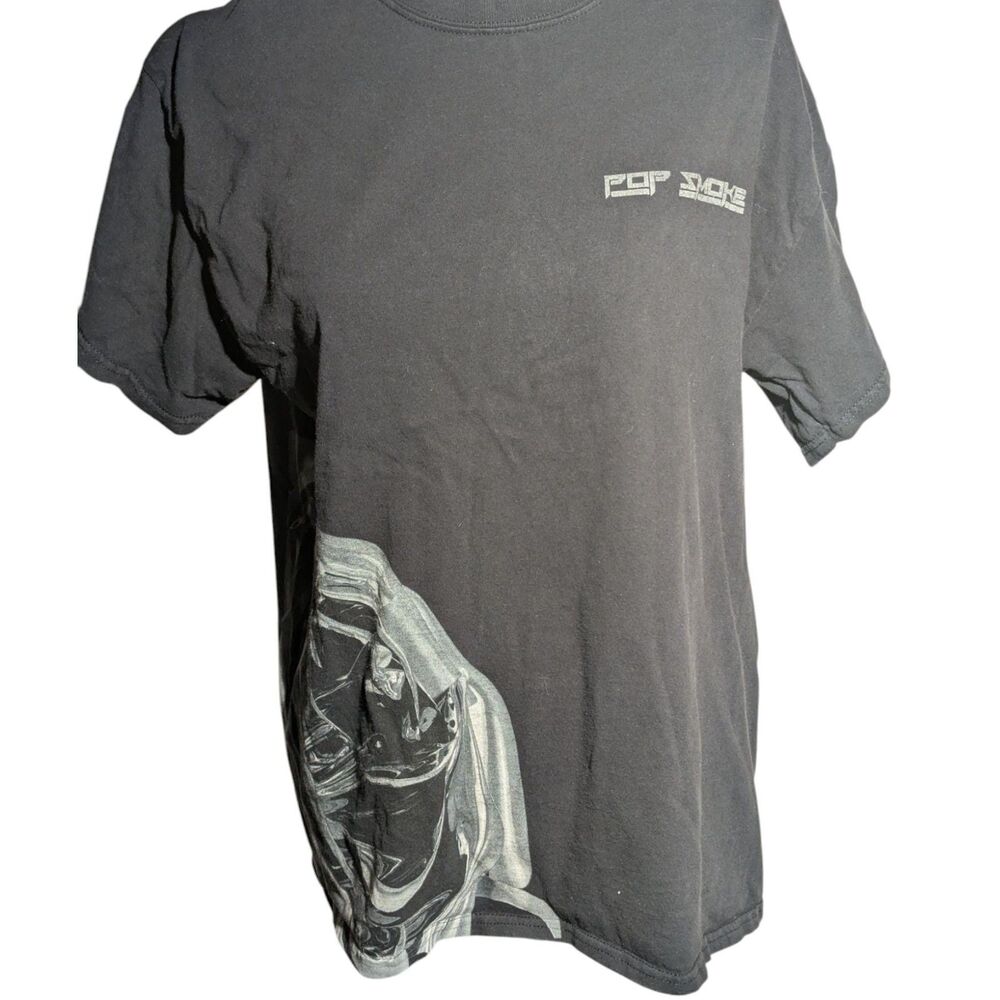 Pop Smoke Graphic Black T-Shirt - Size L